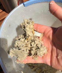 Limescale inside water heater